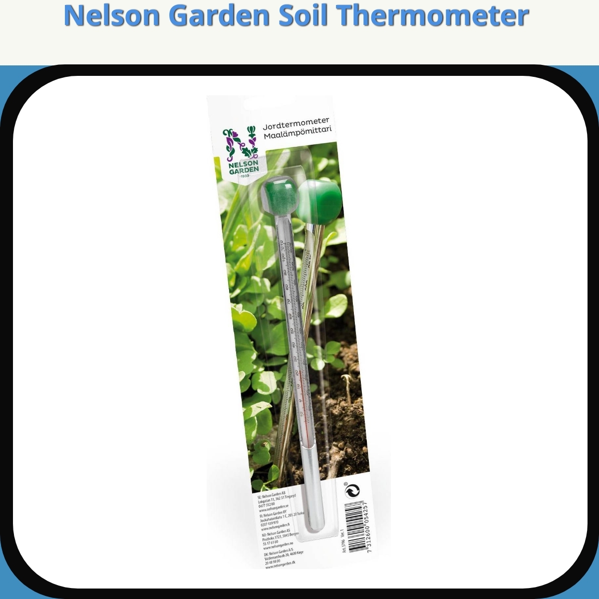Anmeldelse af Nelson Garden Soil Thermometer