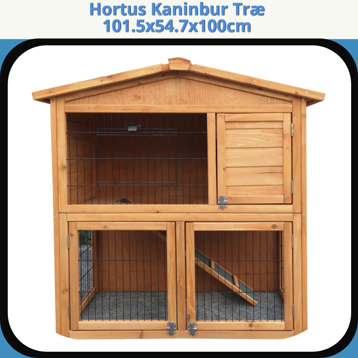 Anmeldelse af Hortus Kaninbur Træ 101.5x54.7x100cm