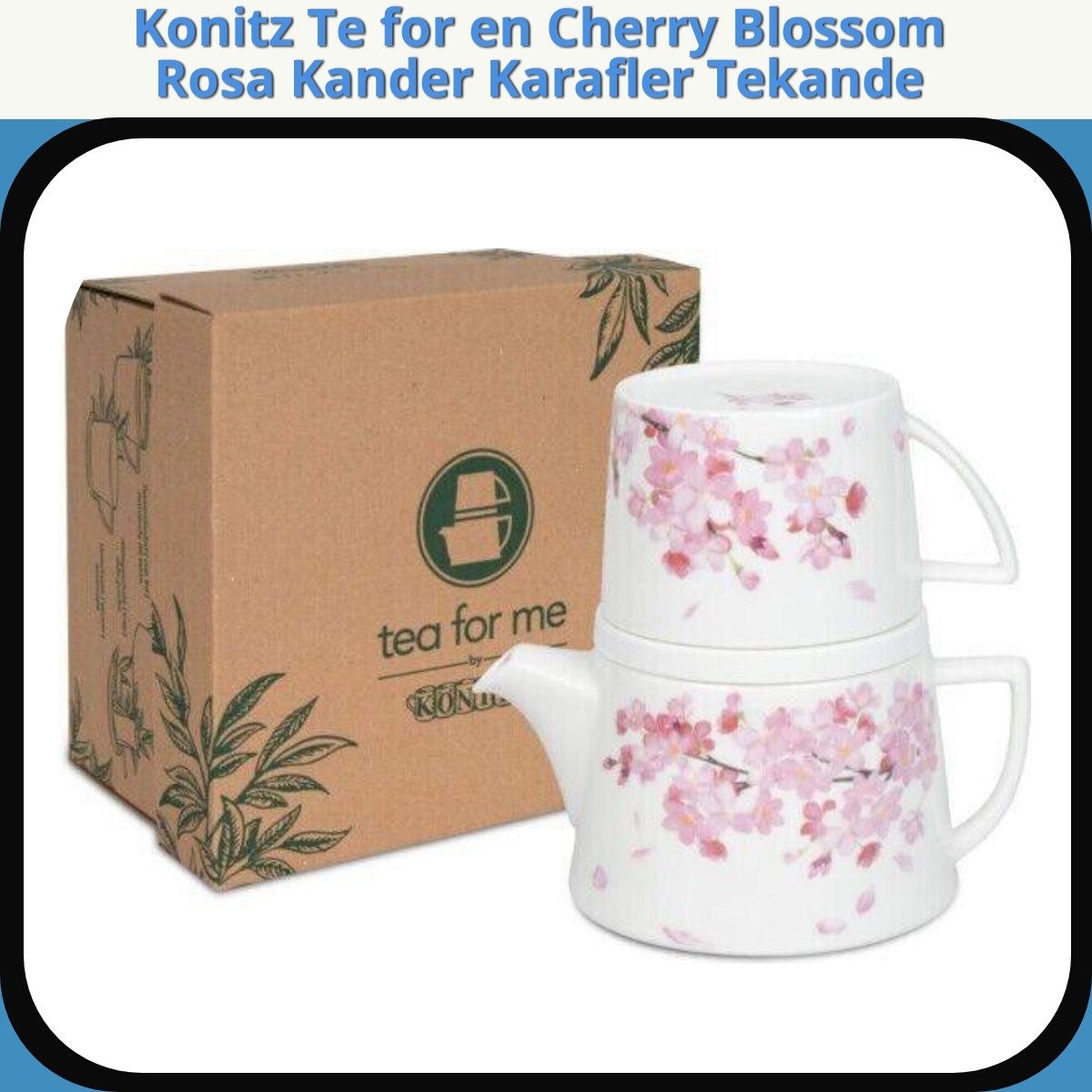 Anmeldelse af Konitz Te for en Cherry Blossom Rosa Kander Karafler Tekande