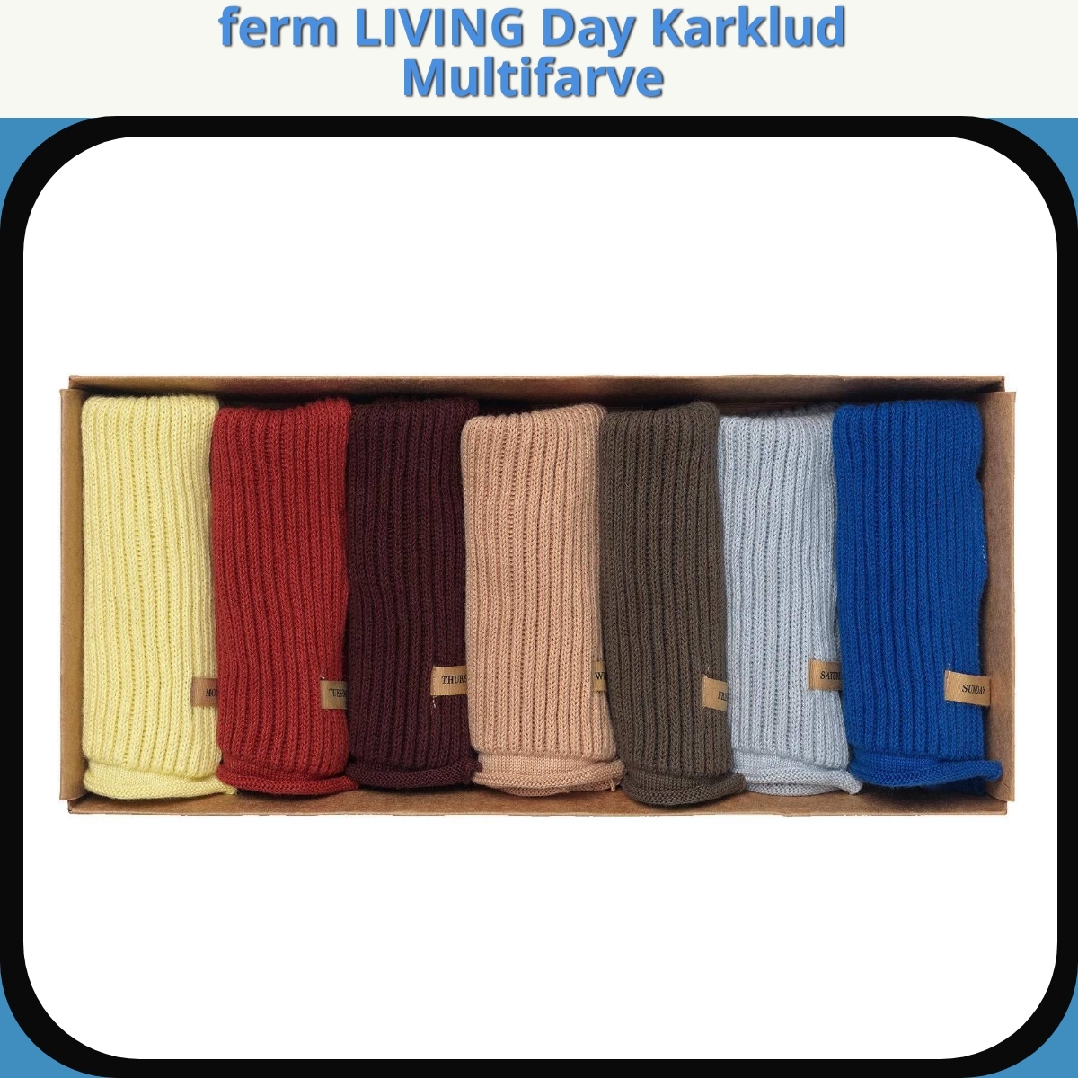Anmeldelse af ferm LIVING Day Karklud Multifarve