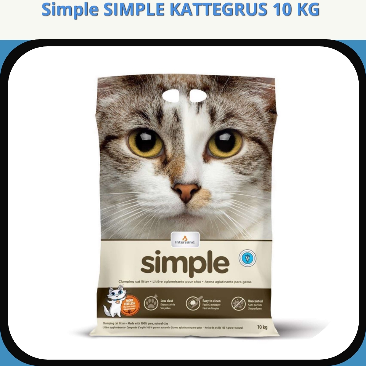 Anmeldelse af Simple SIMPLE KATTEGRUS 10 KG