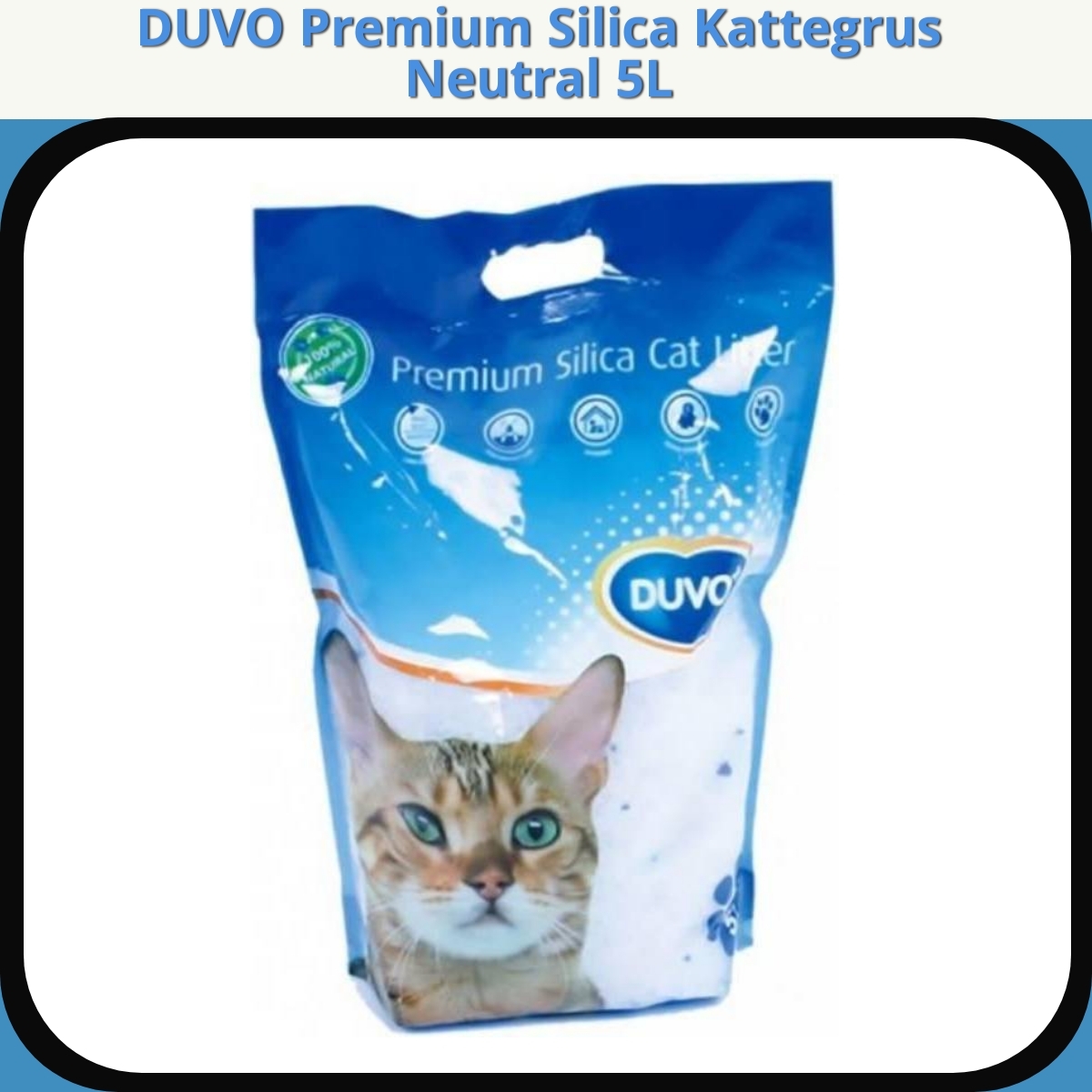 Anmeldelse af DUVO Premium Silica Kattegrus Neutral 5L