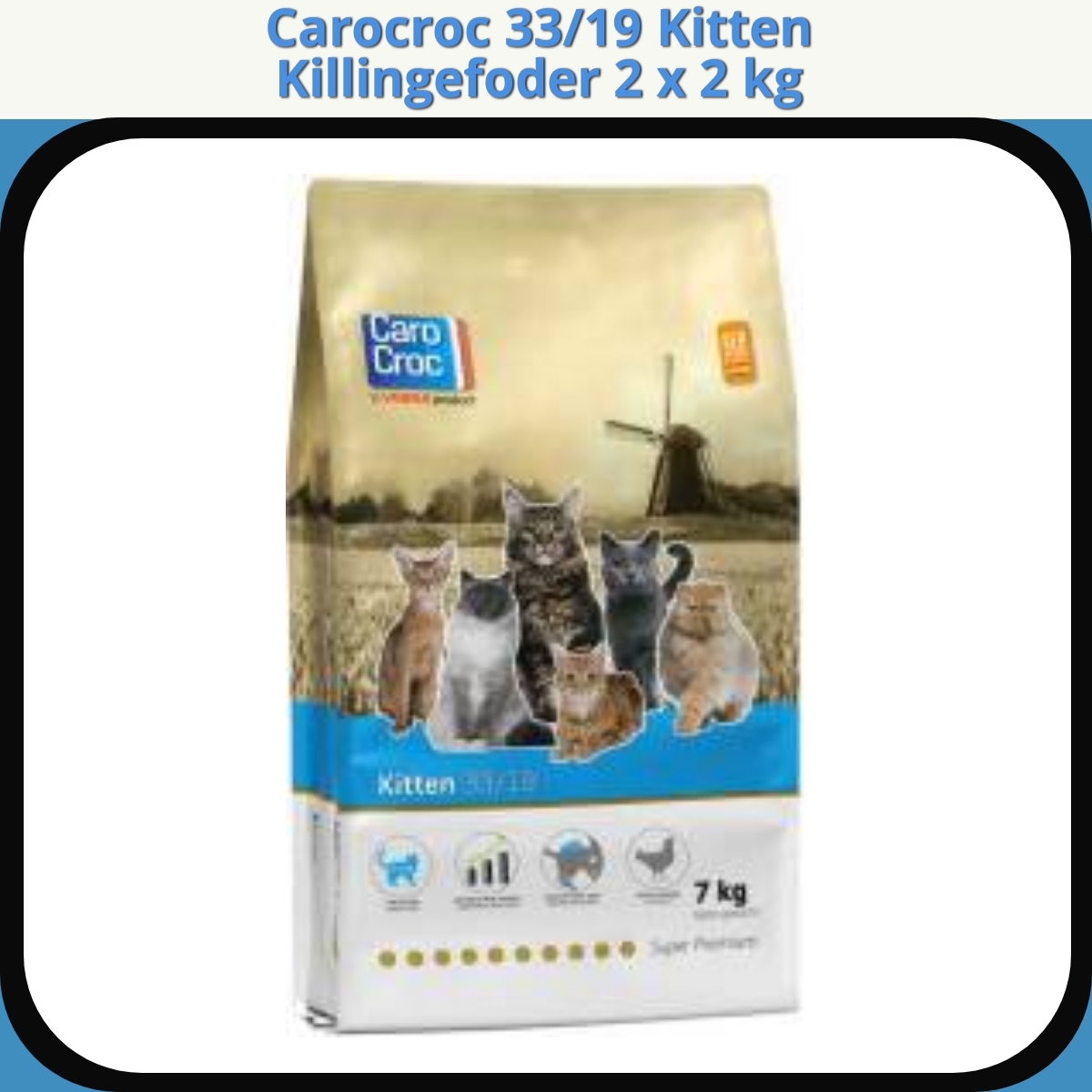Anmeldelse af Carocroc 33/19 Kitten Killingefoder 2 x 2 kg