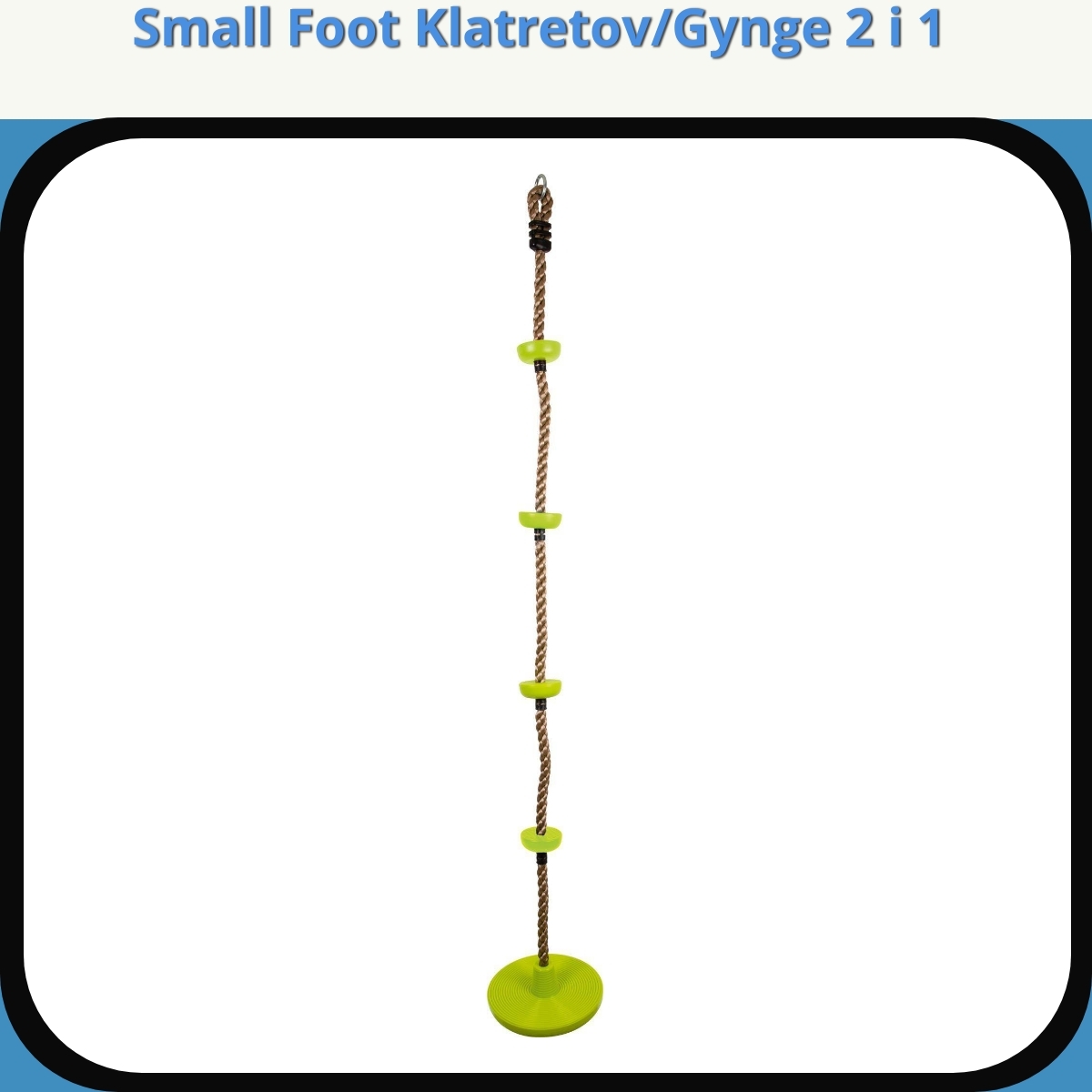 Anmeldelse af Small Foot Klatretov/Gynge 2 i 1
