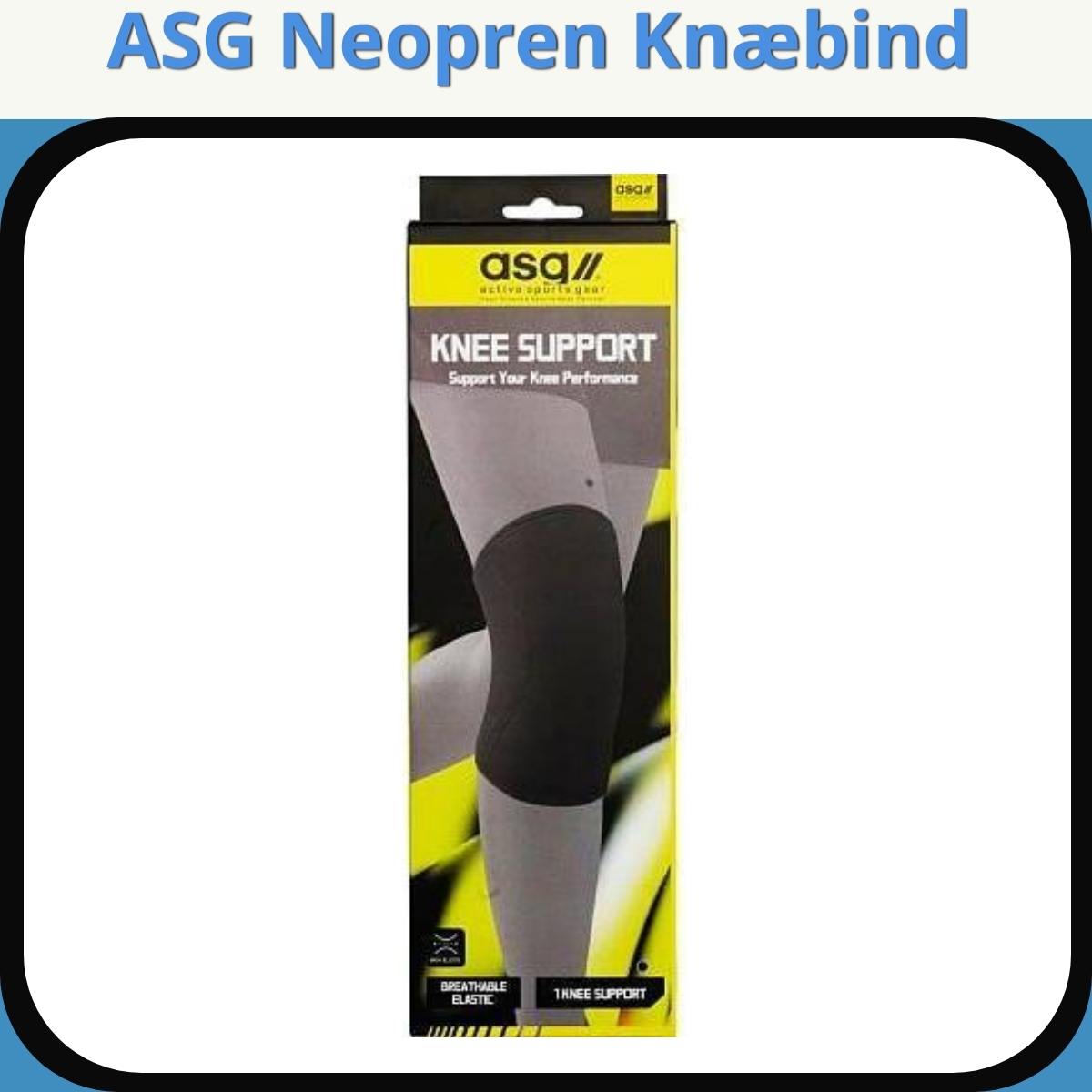 Anmeldelse af ASG Neopren Knæbind