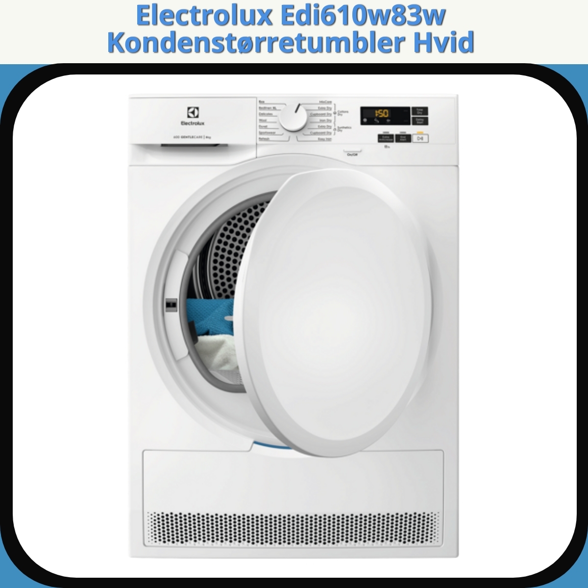Anmeldelse af Electrolux Edi610w83w Kondenstørretumbler Hvid