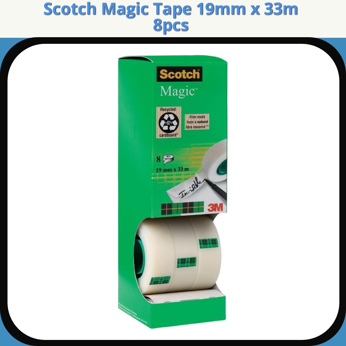 Anmeldelse af Scotch Magic Tape 19mm x 33m 8pcs