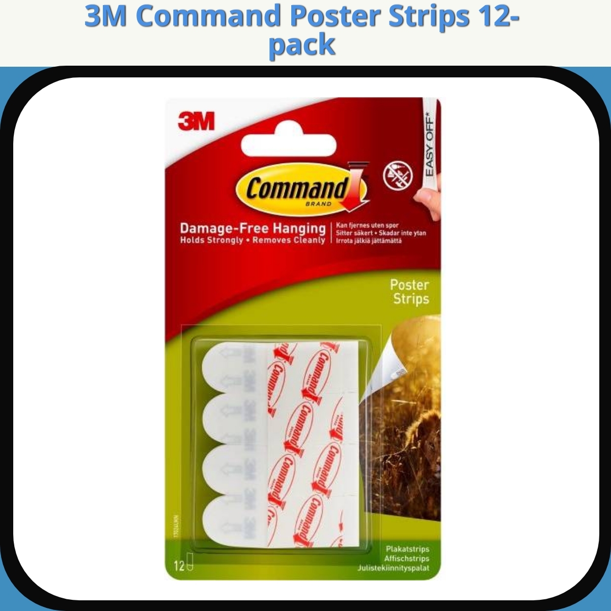 Anmeldelse af 3M Command Poster Strips 12-pack