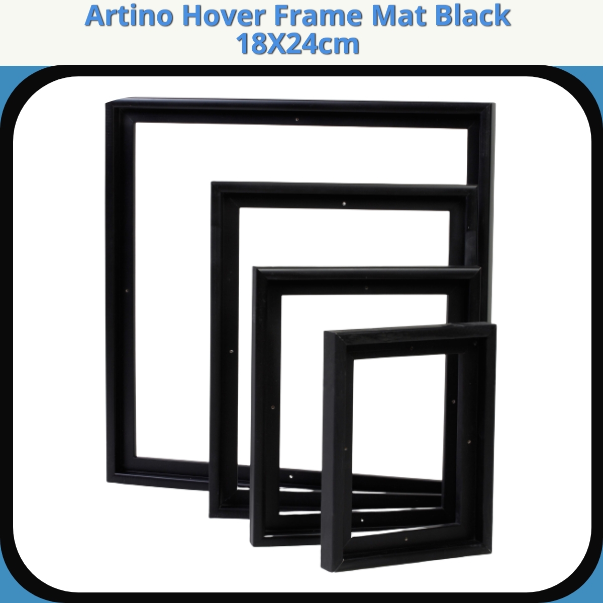 Anmeldelse af Artino Hover Frame Mat Black 18X24cm
