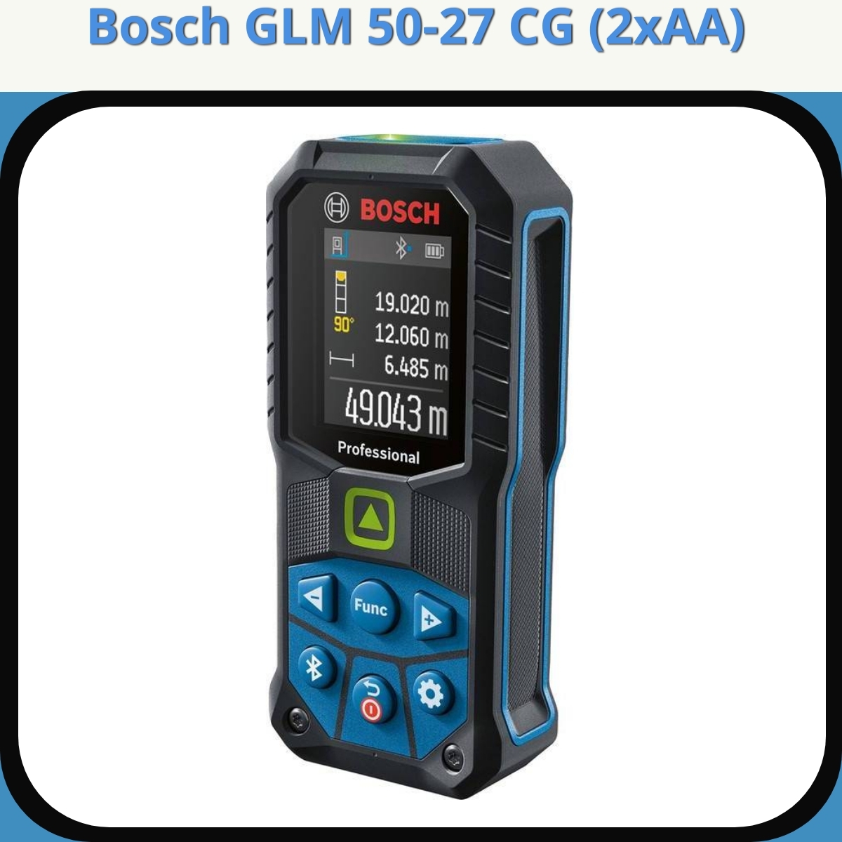 Anmeldelse af Bosch GLM 50-27 CG (2xAA)