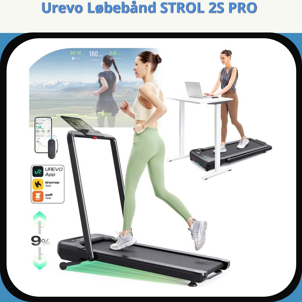 Anmeldelse af Urevo Løbebånd STROL 2S PRO