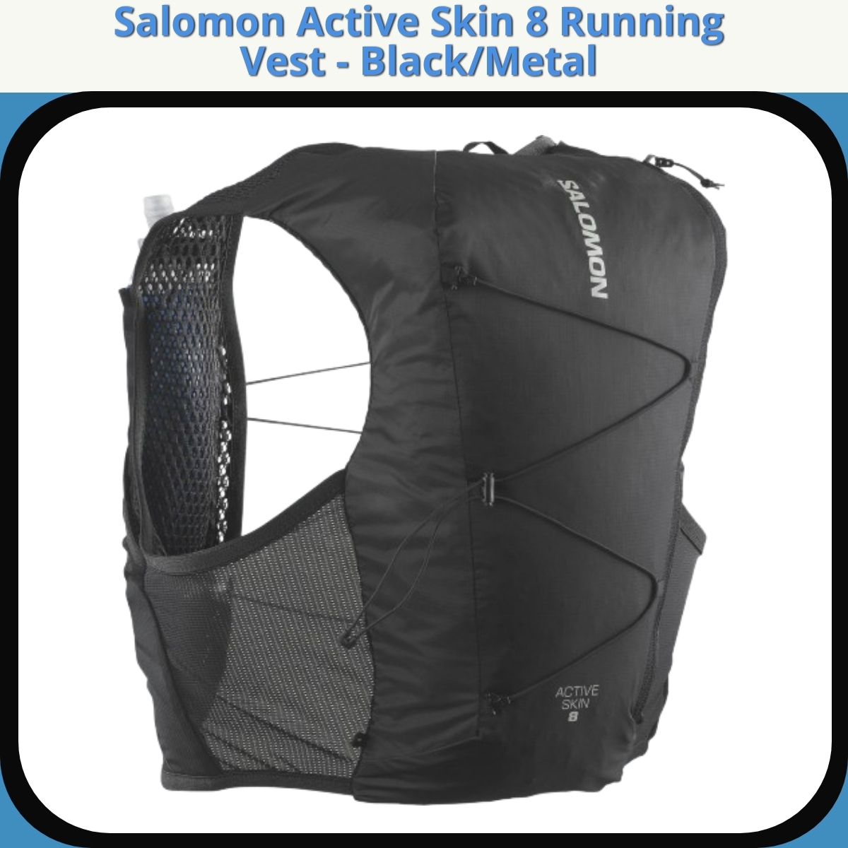 Anmeldelse af Salomon Active Skin 8 Running Vest - Black/Metal