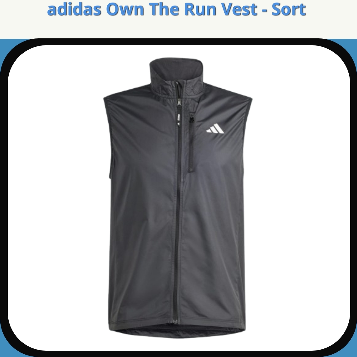 Anmeldelse af adidas Own The Run Vest - Sort