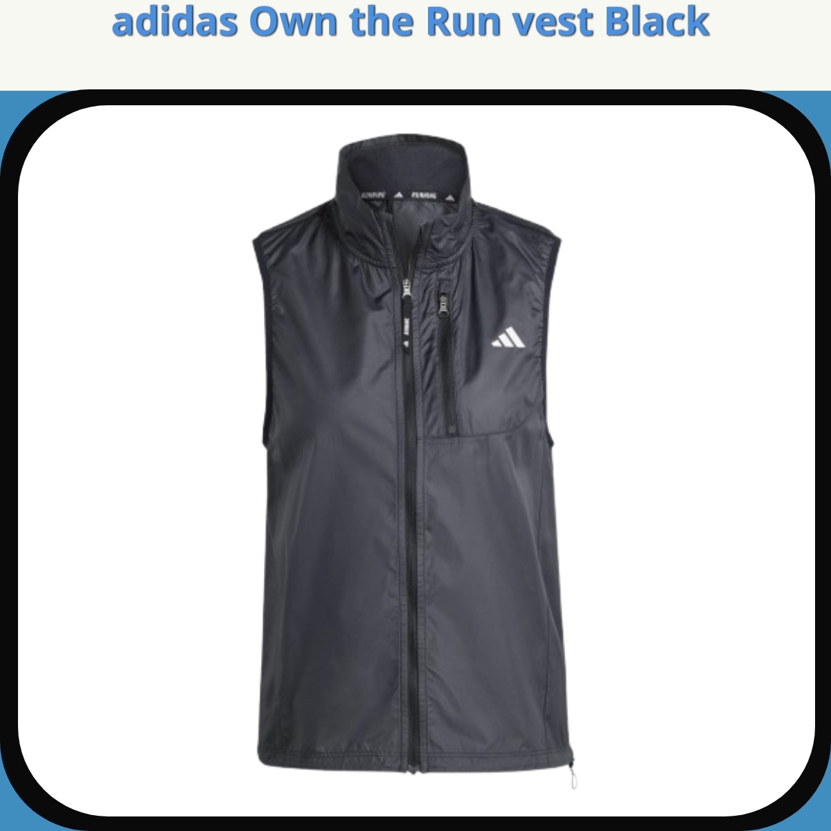 Anmeldelse af adidas Own the Run vest Black