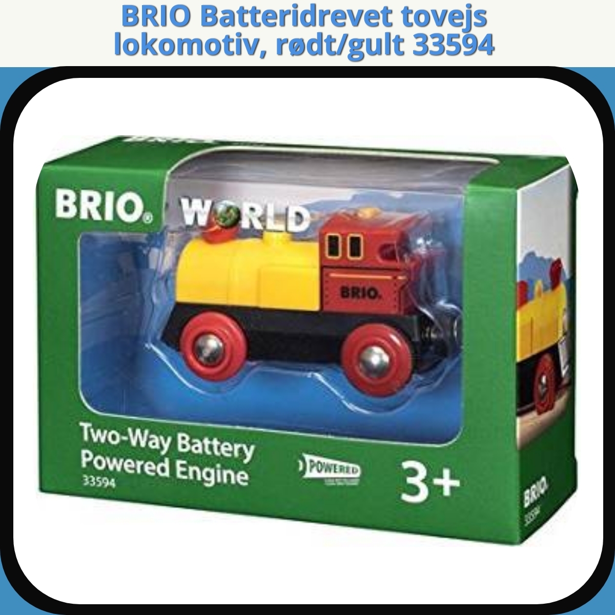 Anmeldelse af BRIO Batteridrevet tovejs lokomotiv, rødt/gult 33594