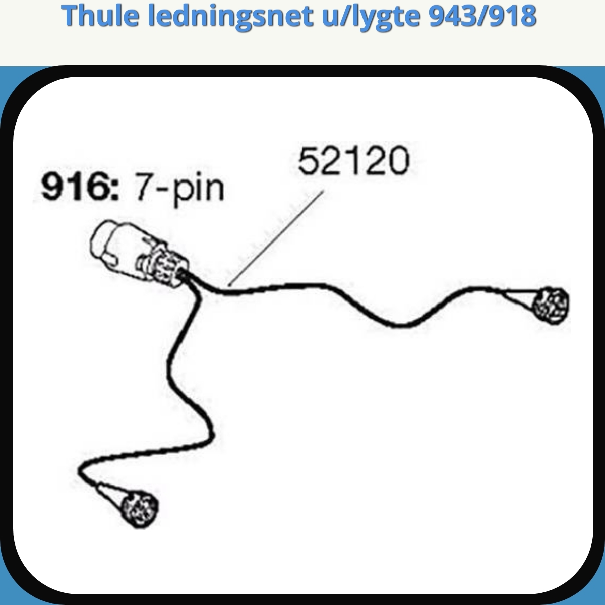 Anmeldelse af Thule ledningsnet u/lygte 943/918