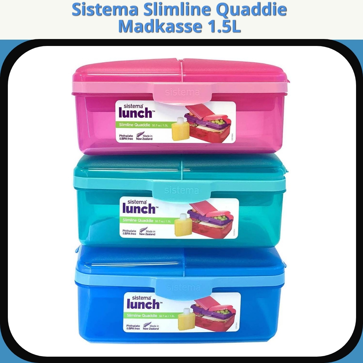 Anmeldelse af Sistema Slimline Quaddie Madkasse 1.5L