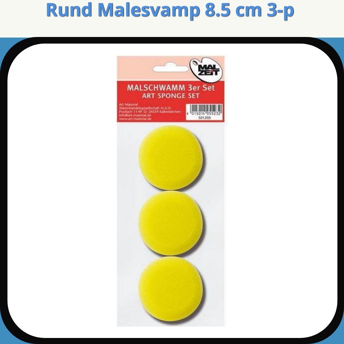Anmeldelse af Rund Malesvamp 8.5 cm 3-p