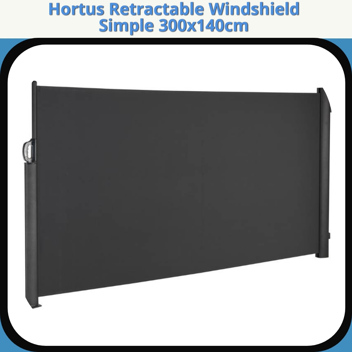 Anmeldelse af Hortus Retractable Windshield Simple 300x140cm