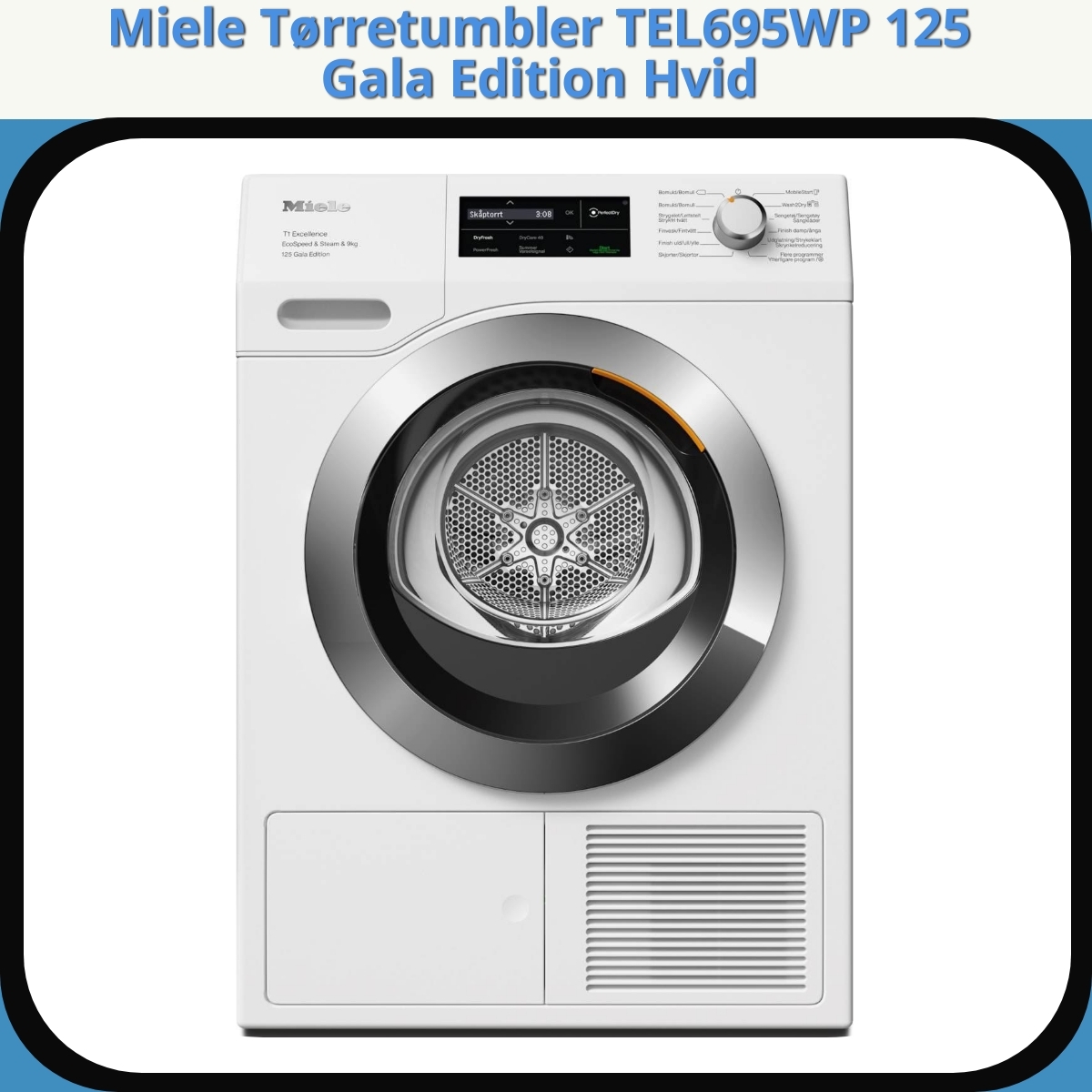 Anmeldelse af Miele Tørretumbler TEL695WP 125 Gala Edition Hvid