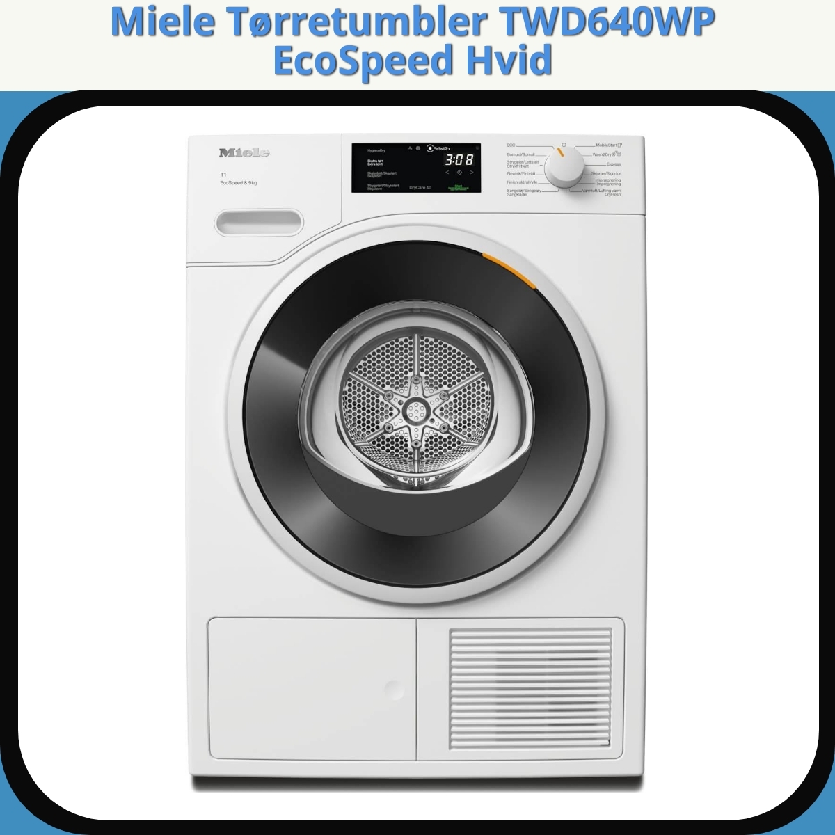 Anmeldelse af Miele Tørretumbler TWD640WP EcoSpeed Hvid