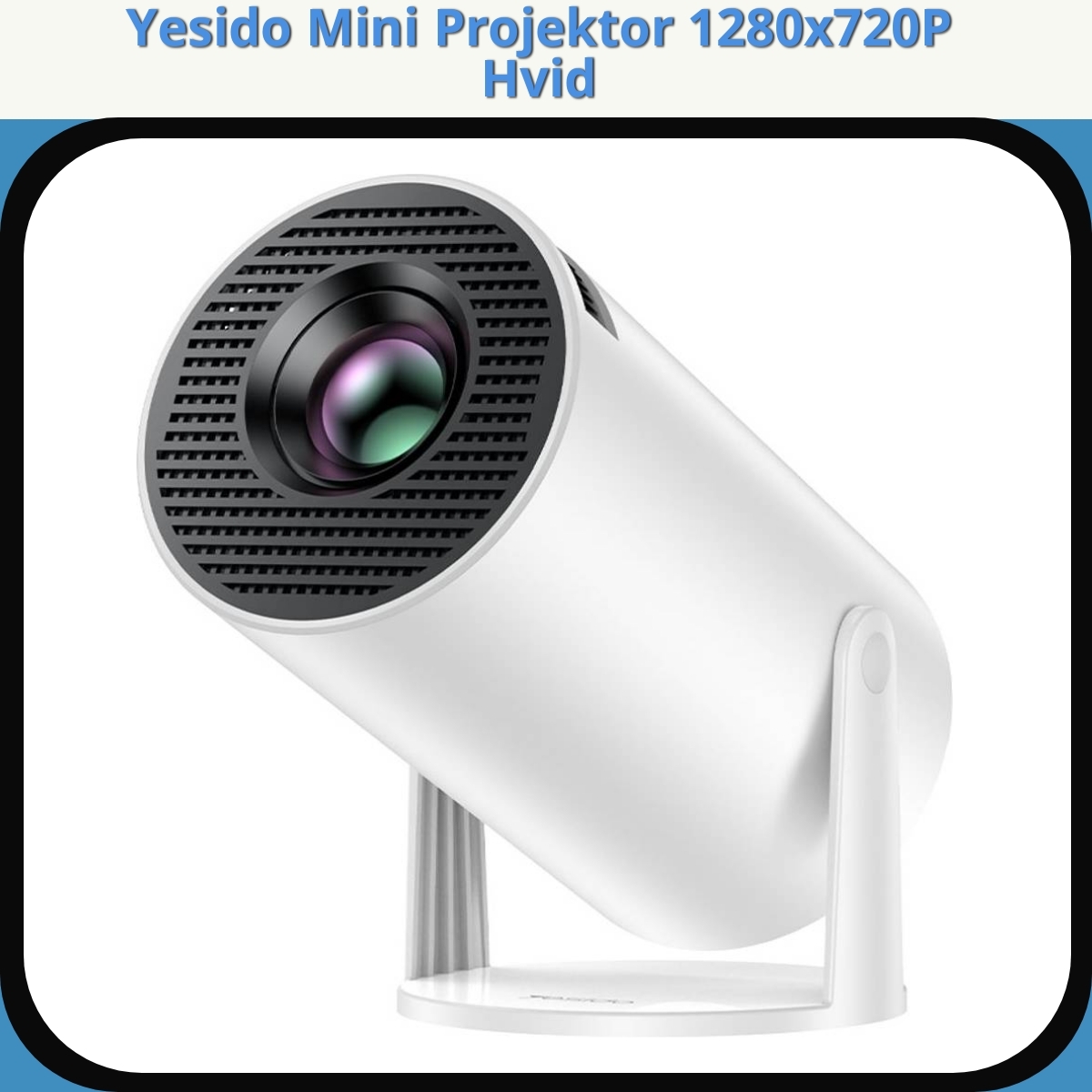 Anmeldelse af Yesido Mini Projektor 1280x720P Hvid