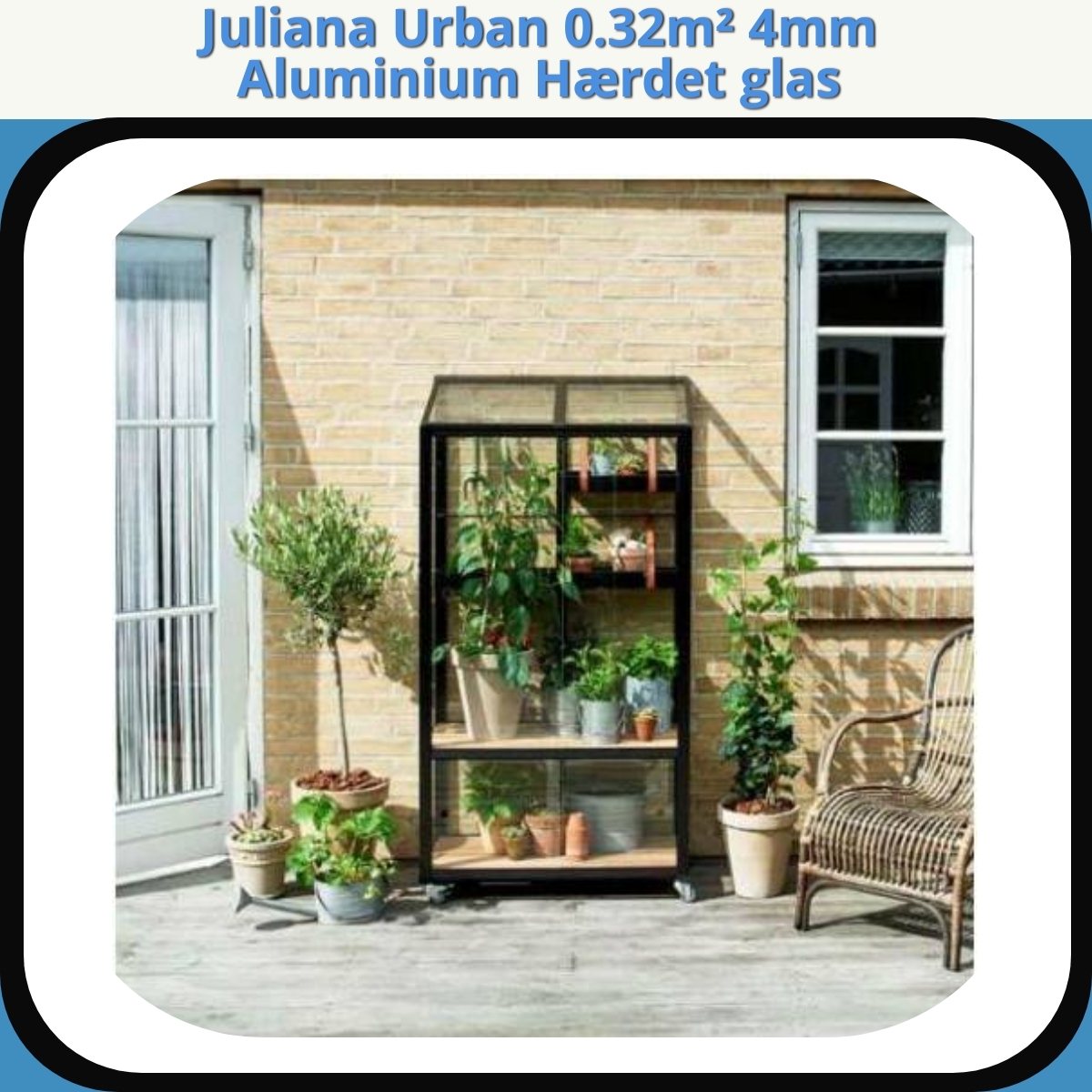Anmeldelse af Juliana Urban 0.32m² 4mm Aluminium Hærdet glas