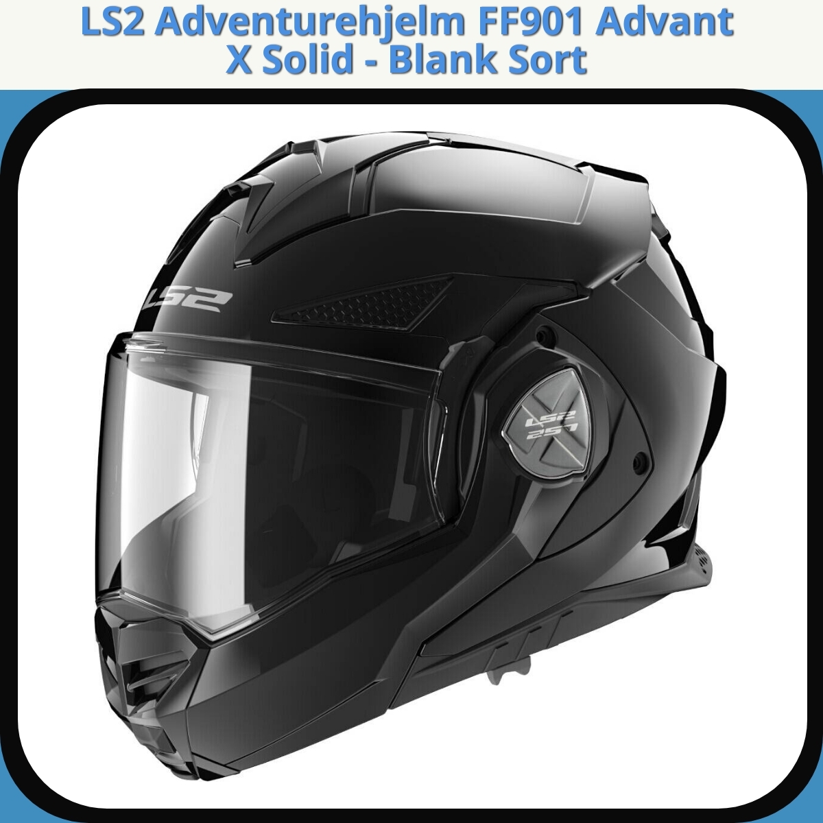 Anmeldelse af LS2 Adventurehjelm FF901 Advant X Solid - Blank Sort