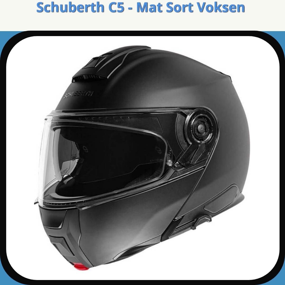 Anmeldelse af Schuberth C5 - Mat Sort Voksen
