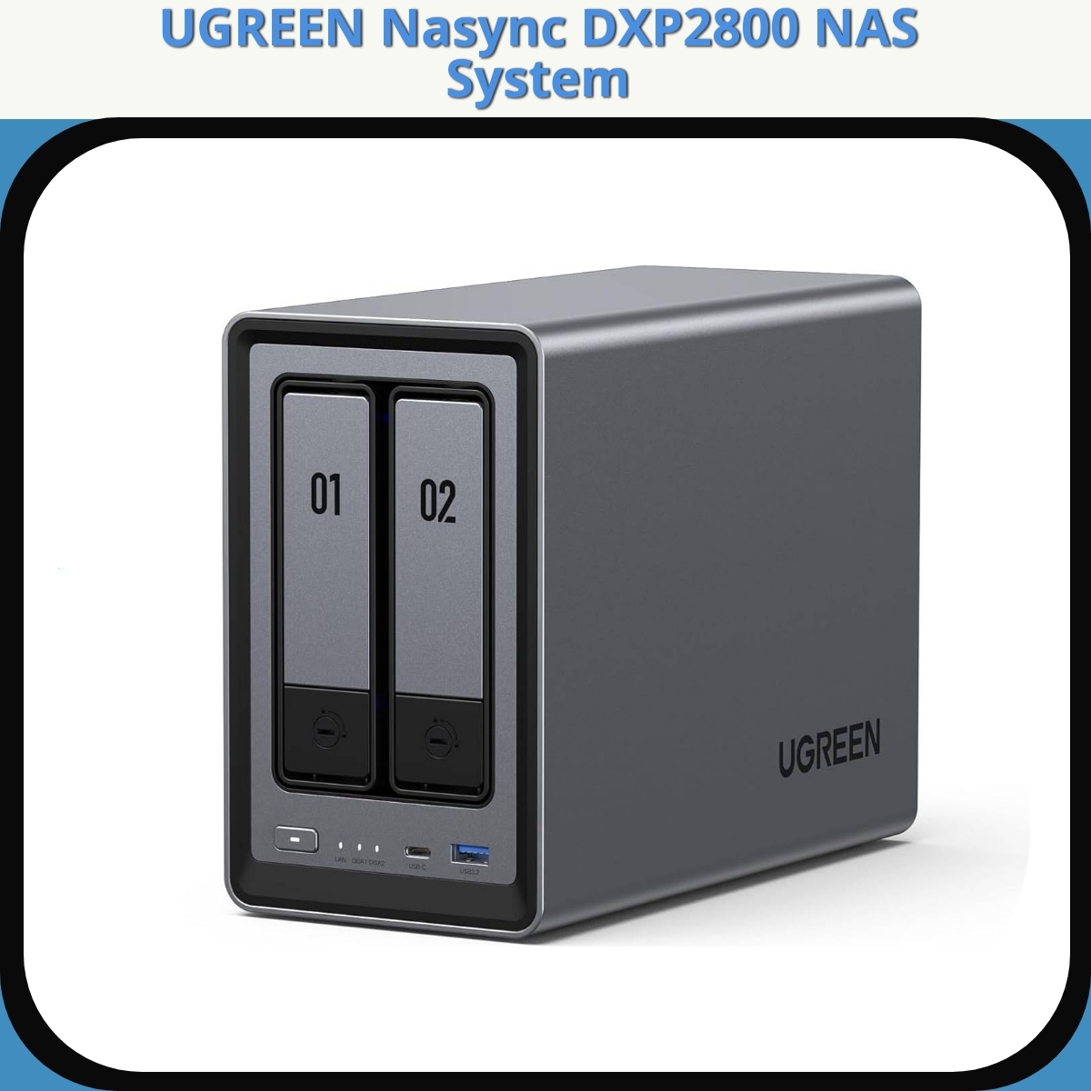 Anmeldelse af UGREEN Nasync DXP2800 NAS System