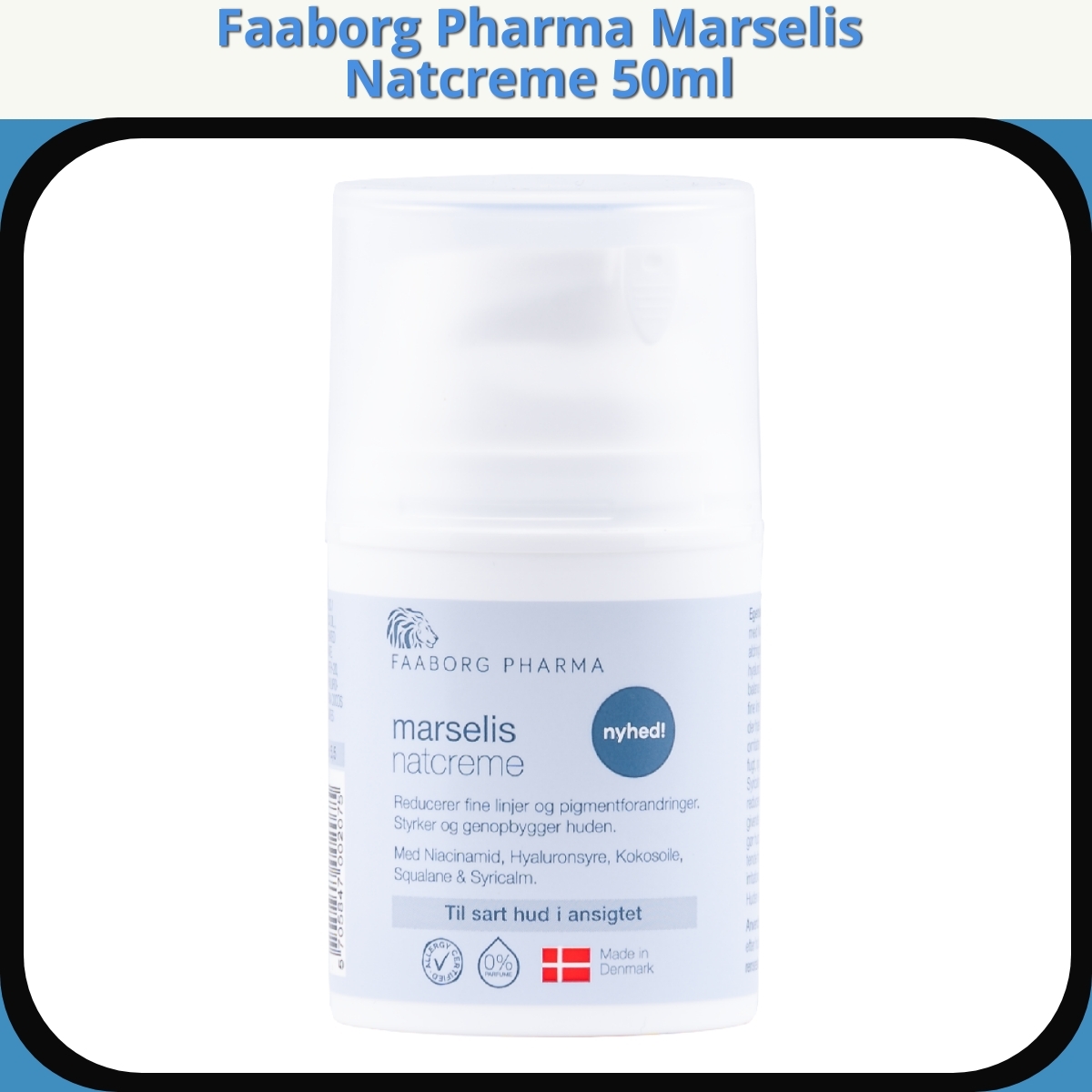 Anmeldelse af Faaborg Pharma Marselis Natcreme 50ml