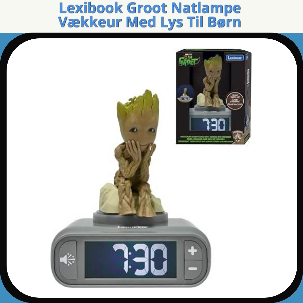 Anmeldelse af Lexibook Groot Natlampe Vækkeur Med Lys Til Børn