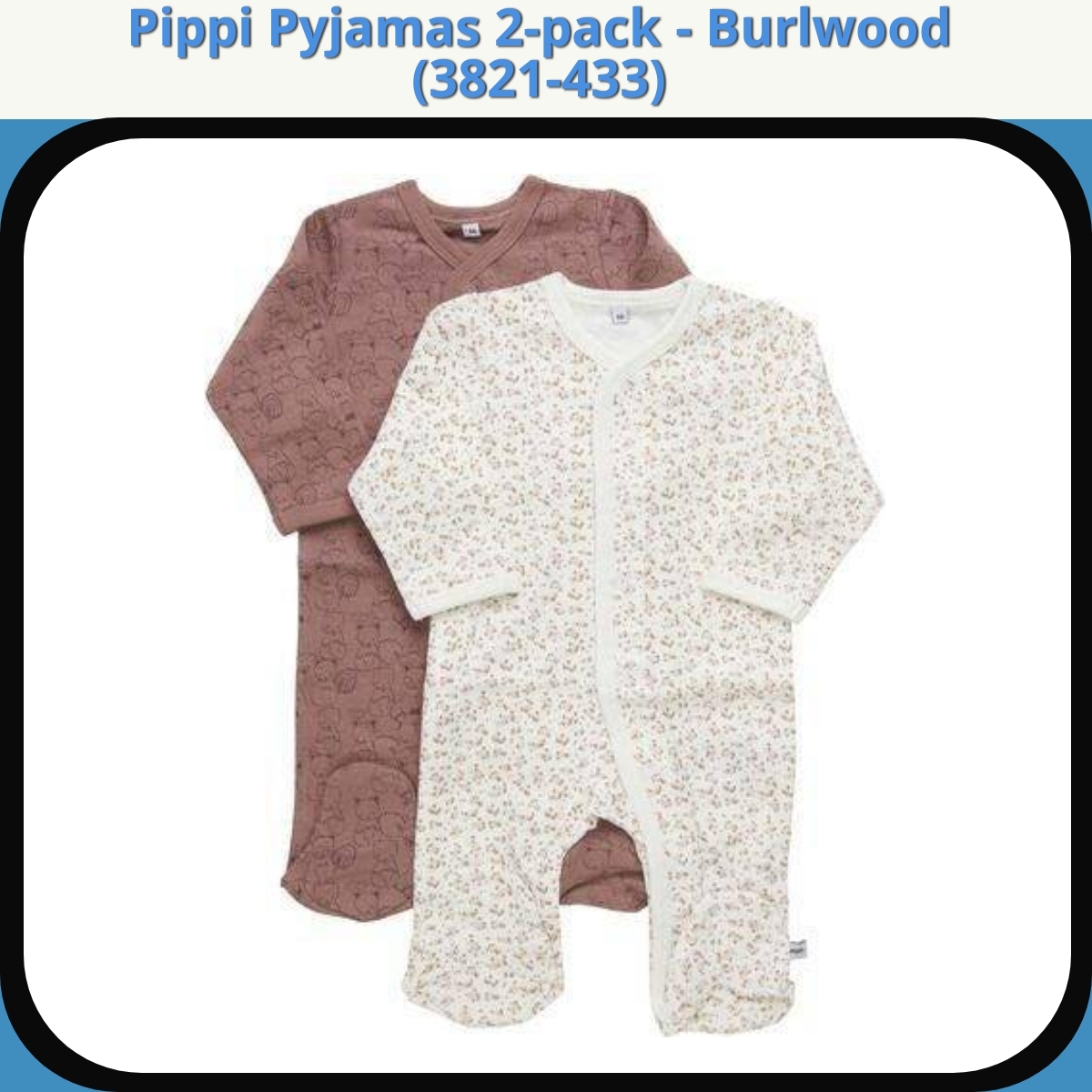 Anmeldelse af Pippi Pyjamas 2-pack - Burlwood (3821-433)