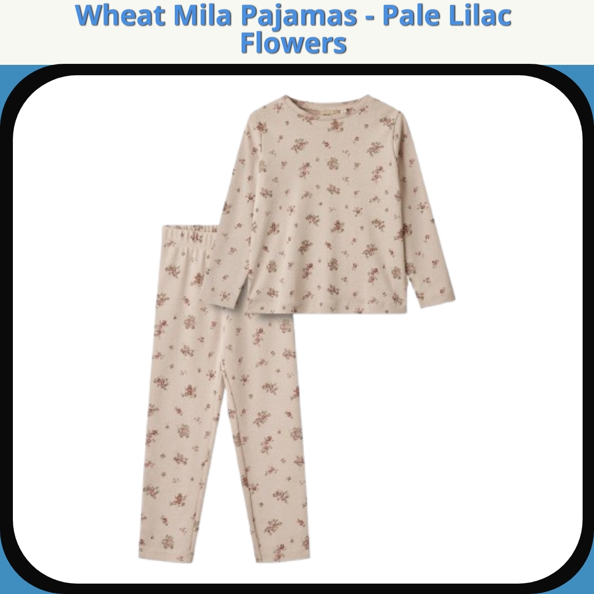 Anmeldelse af Wheat Mila Pajamas - Pale Lilac Flowers
