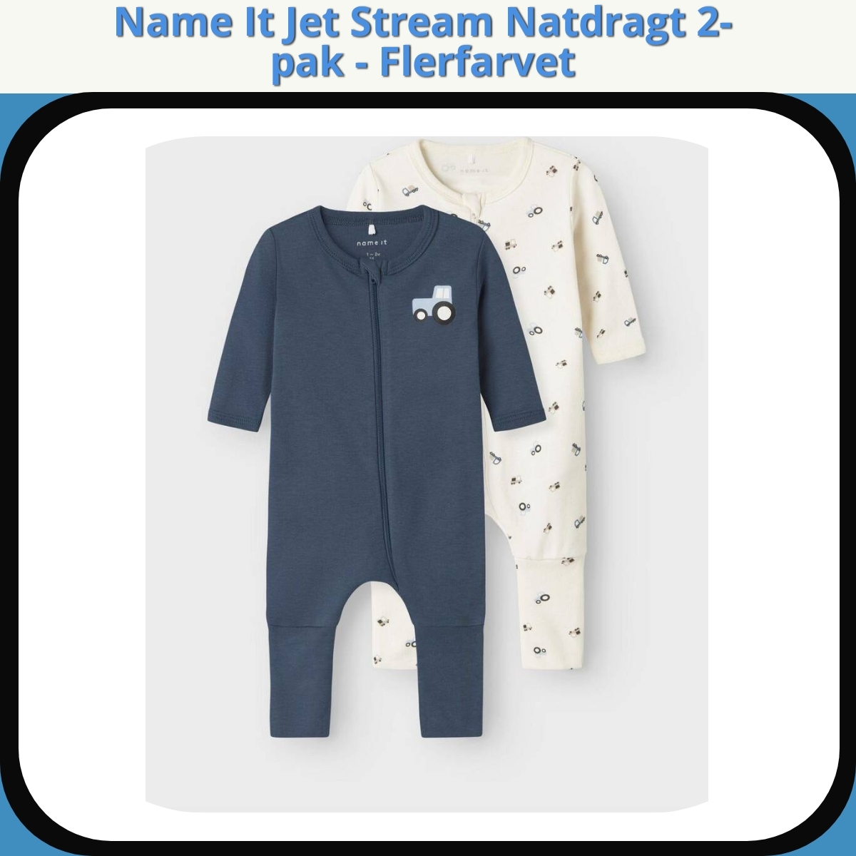 Anmeldelse af Name It Jet Stream Natdragt 2-pak - Flerfarvet