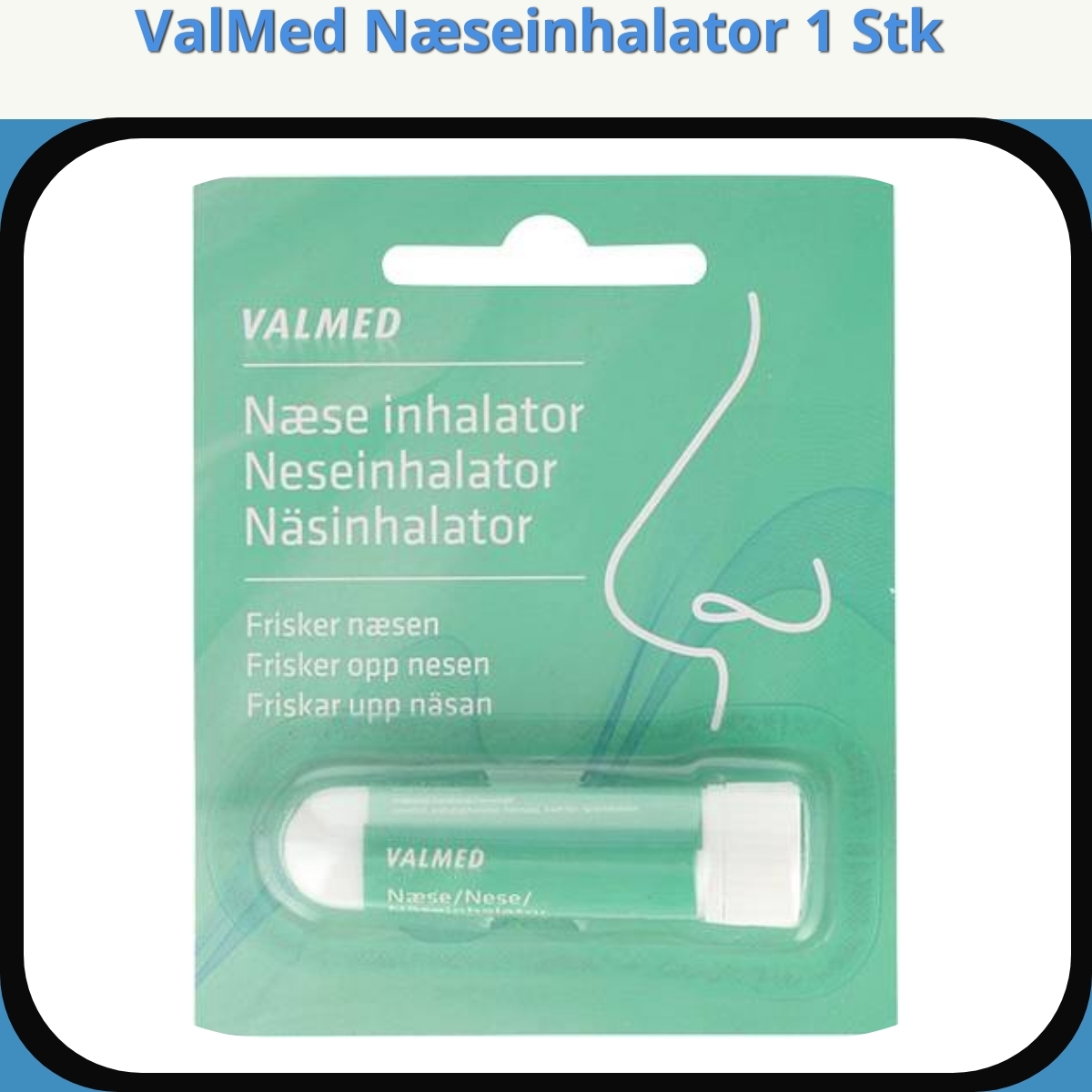 Anmeldelse af ValMed Næseinhalator 1 Stk