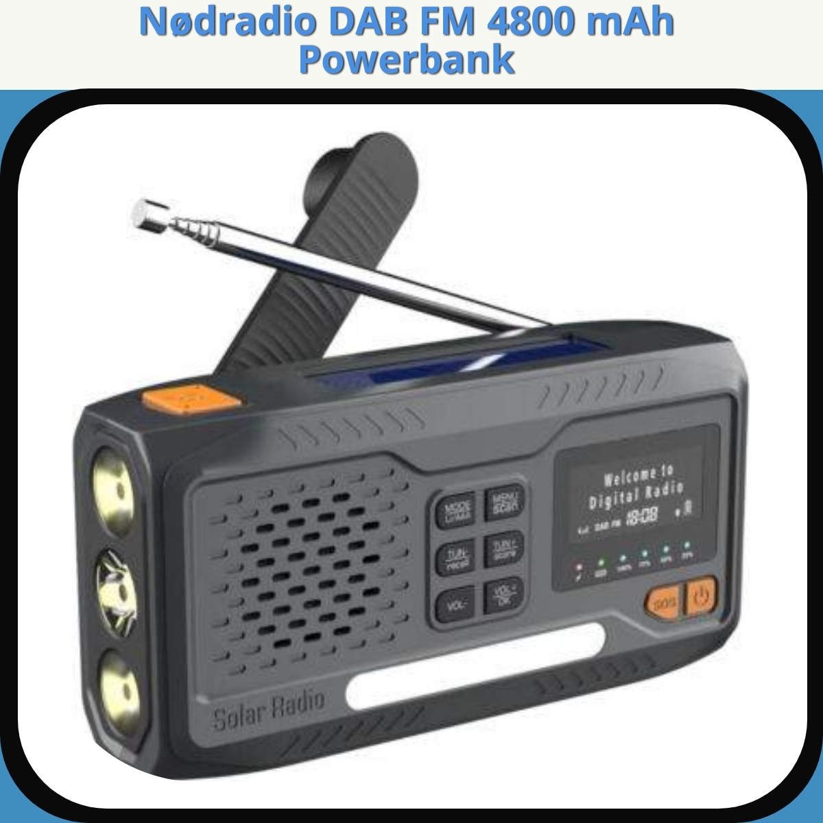 Anmeldelse af Nødradio DAB FM 4800 mAh Powerbank