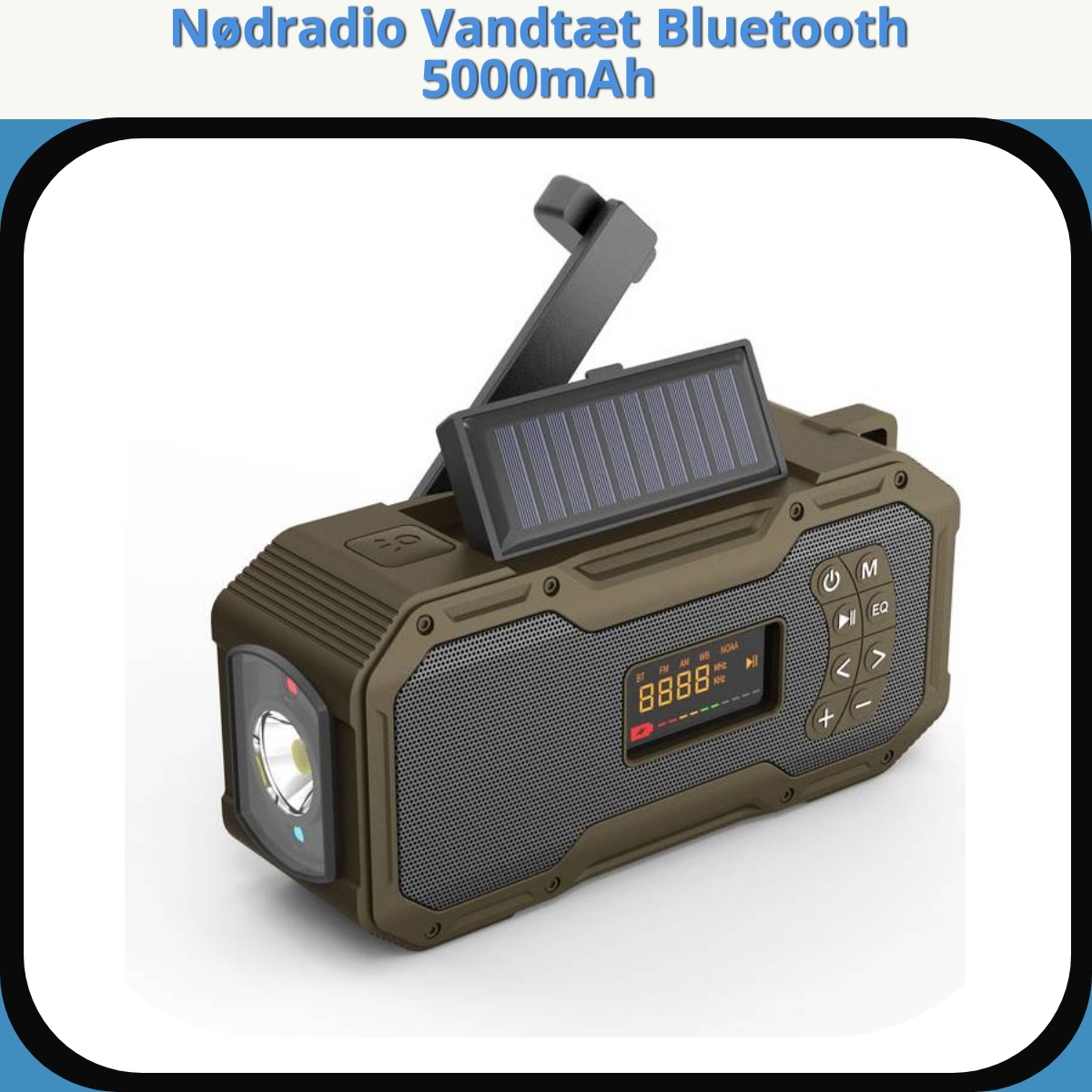 Anmeldelse af Nødradio Vandtæt Bluetooth 5000mAh
