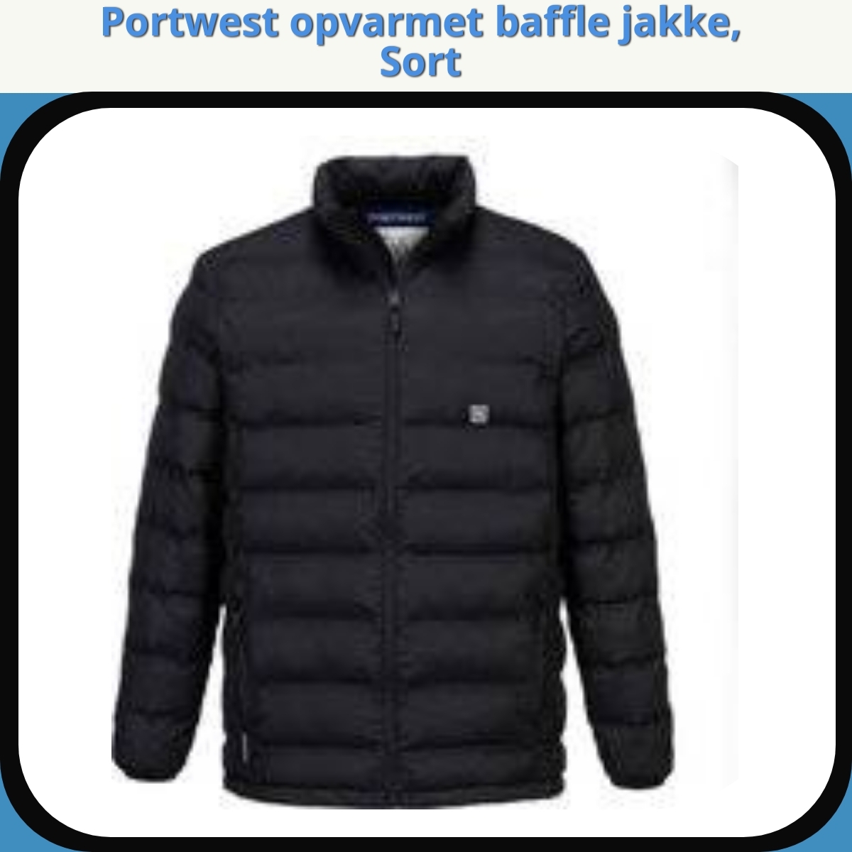 Anmeldelse af Portwest opvarmet baffle jakke, Sort