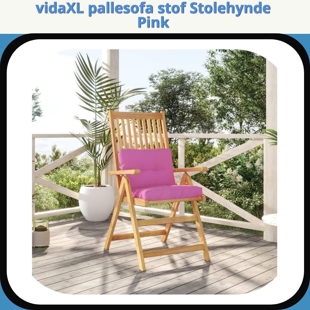 Anmeldelse af vidaXL pallesofa stof Stolehynde Pink