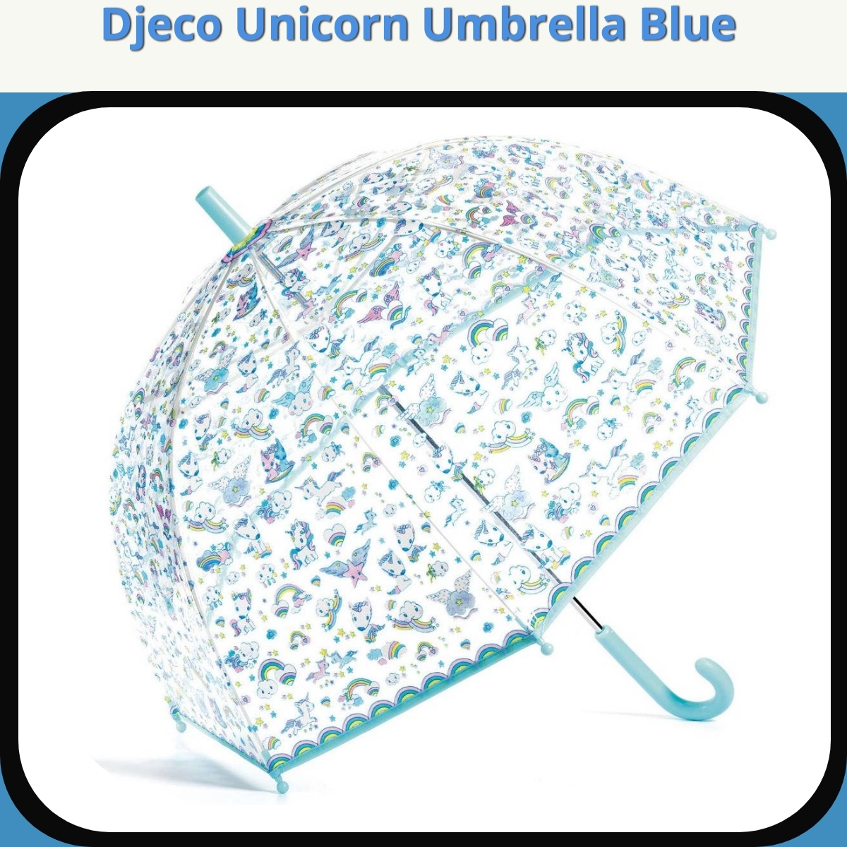 Anmeldelse af Djeco Unicorn Umbrella Blue