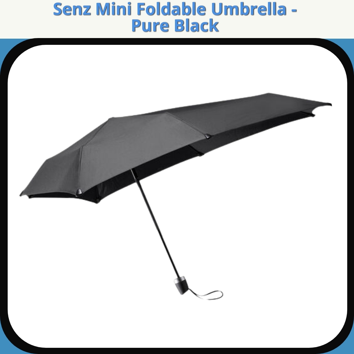 Anmeldelse af Senz Mini Foldable Umbrella - Pure Black