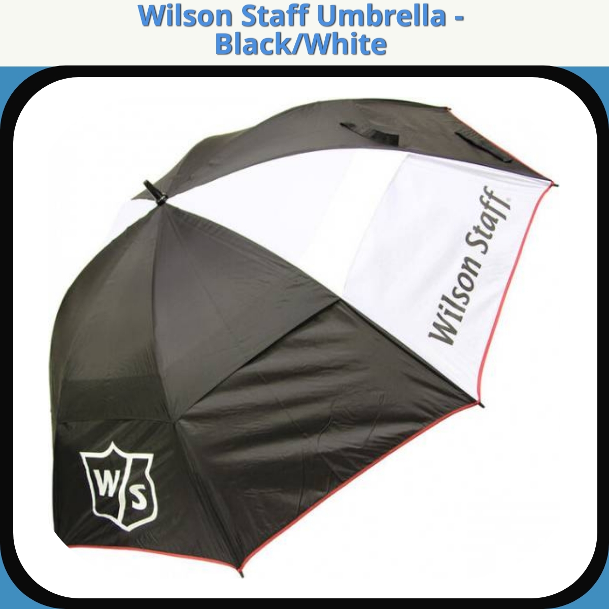 Anmeldelse af Wilson Staff Umbrella - Black/White