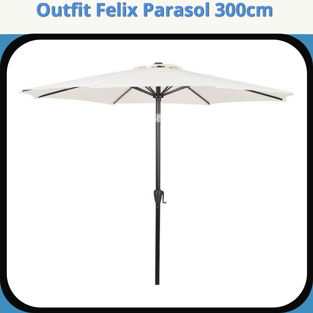 Anmeldelse af Outfit Felix Parasol 300cm