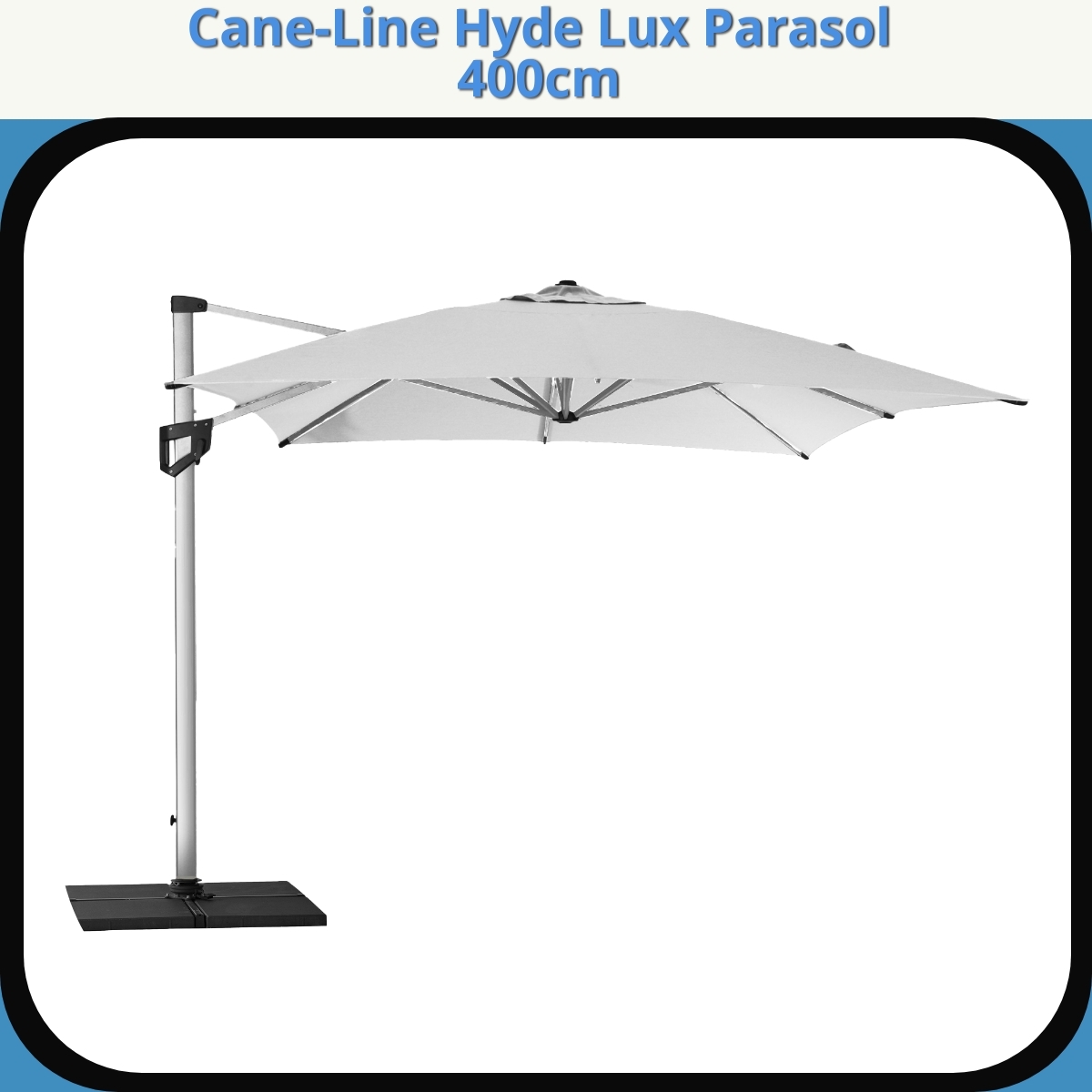 Anmeldelse af Cane-Line Hyde Lux Parasol 400cm