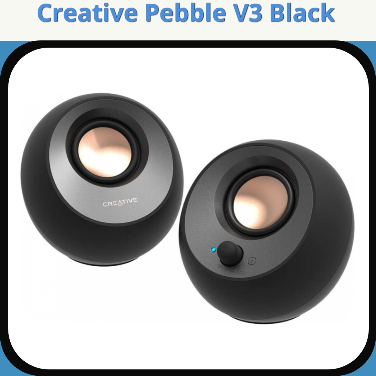 Anmeldelse af Creative Pebble V3 Black