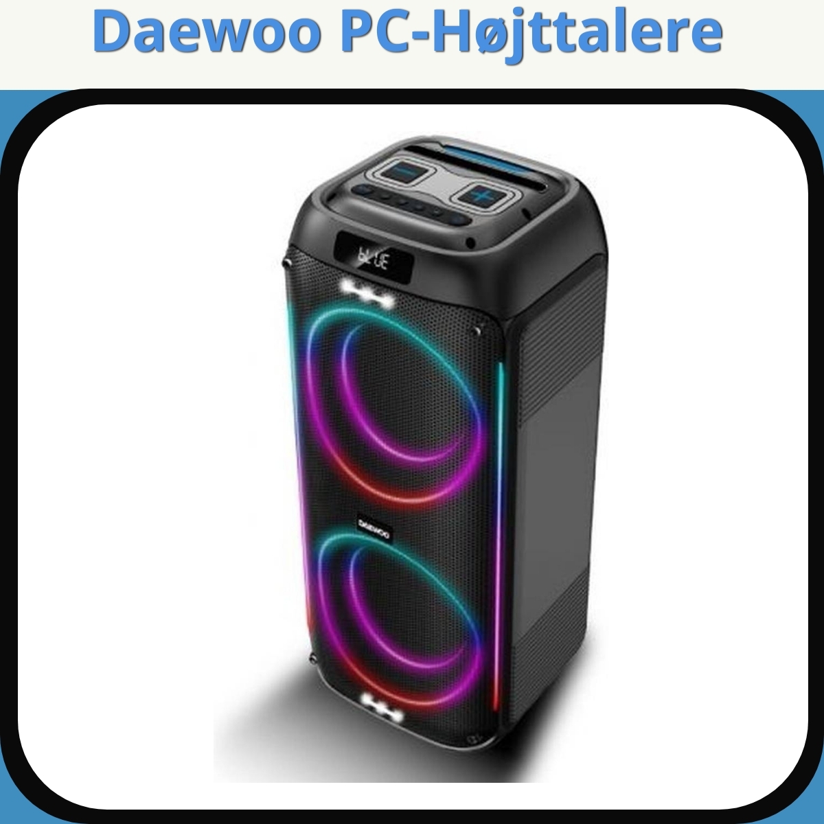 Anmeldelse af Daewoo PC-Højttalere