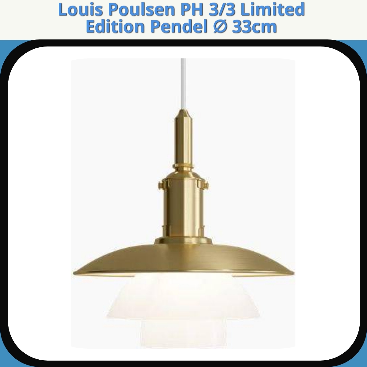 Anmeldelse af Louis Poulsen PH 3/3 Limited Edition Pendel ∅ 33cm