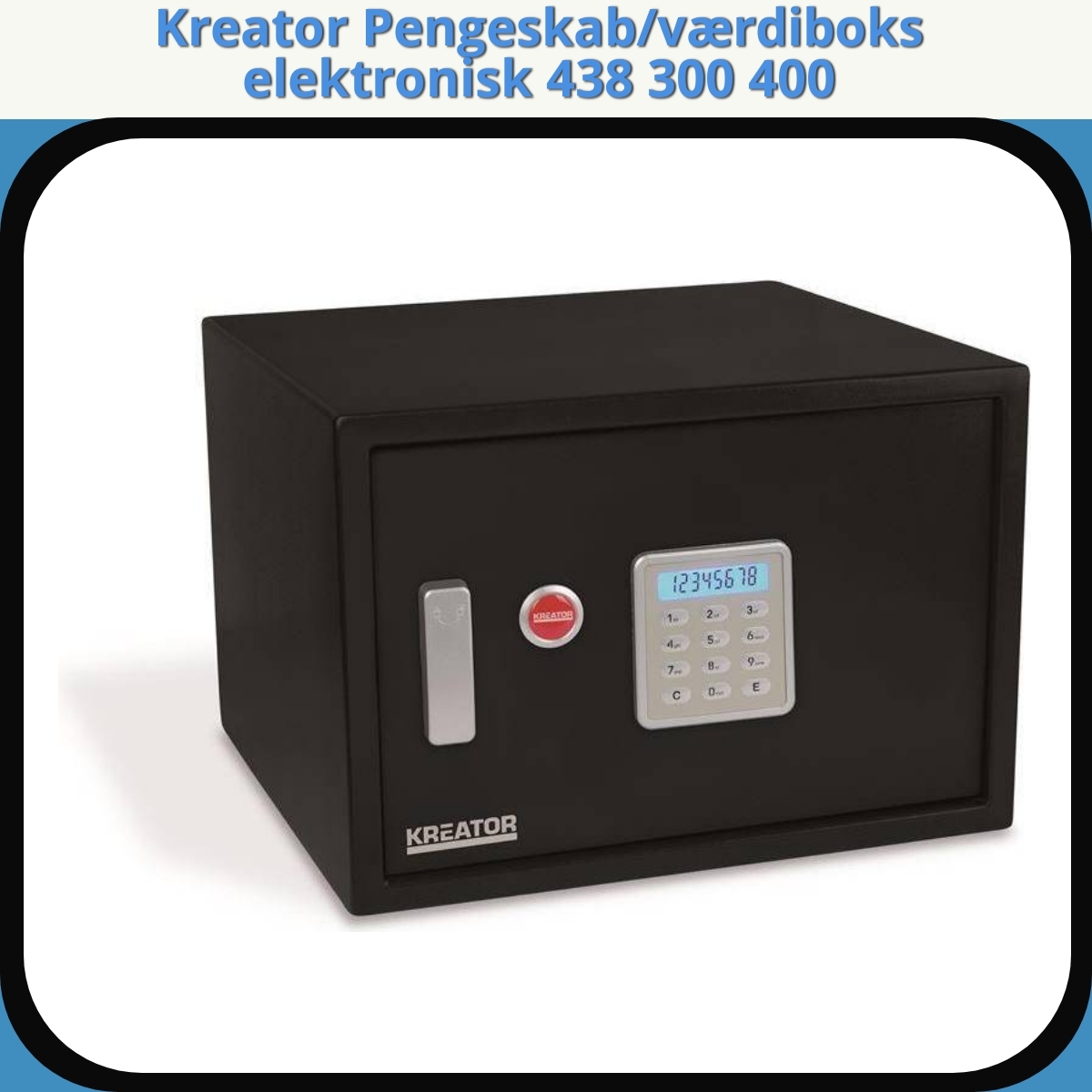 Anmeldelse af Kreator Pengeskab/værdiboks elektronisk 438 300 400