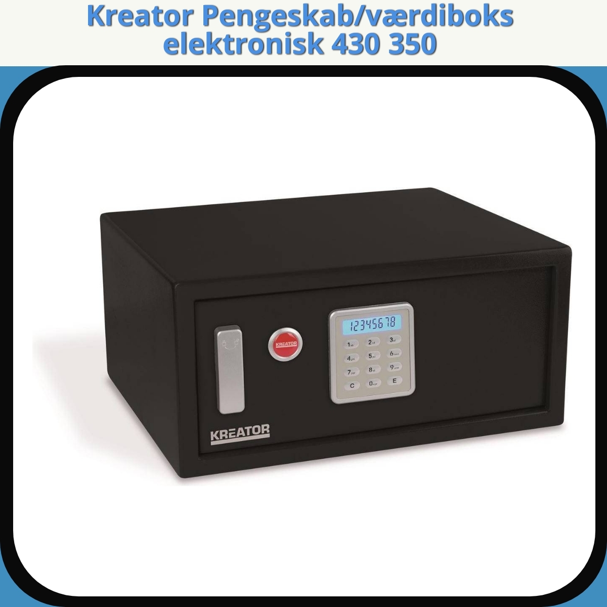 Anmeldelse af Kreator Pengeskab/værdiboks elektronisk 430 350